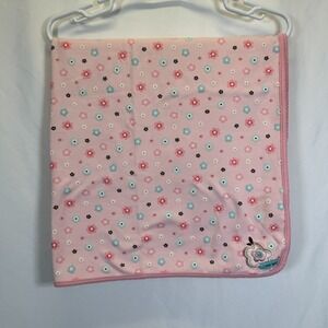 Carters Pink Baby Blanket Flowers I Love You Just One Year Vintage Cottage Y2K